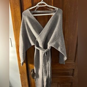 Grey knit dress